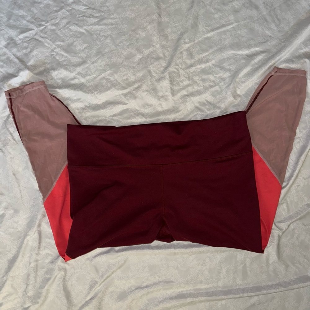 Fabletics Burgundy Leggings